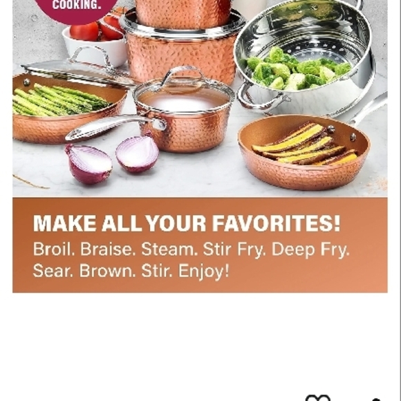 Brown Copper Cookware Set - Picture 6 of 8